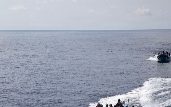 Wayne E. Meyer Conducts Small Boat Operations