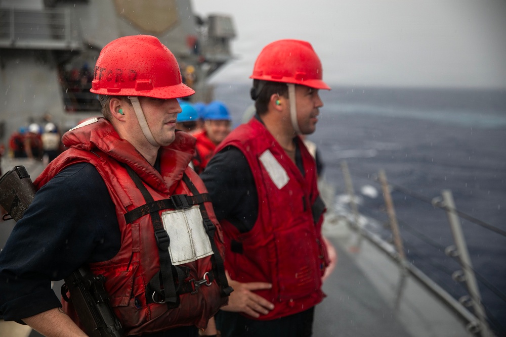 Wayne E. Meyer Conducts Replenishment-at-Sea