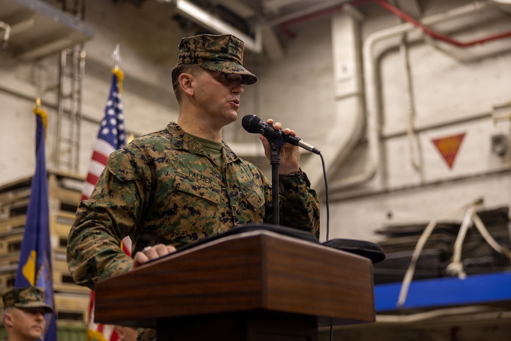 22nd MEU(SOC) | Marines Celebrate Marine Corps 250th Birthday Aboard USS San Antonio