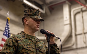 22nd MEU(SOC) | Marines Celebrate Marine Corps 250th Birthday Aboard USS San Antonio