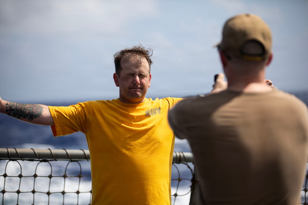 Wayne E. Meyer Conducts OC Spray Course