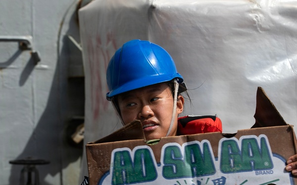 Wayne E. Meyer Conducts Replenishment-at-Sea