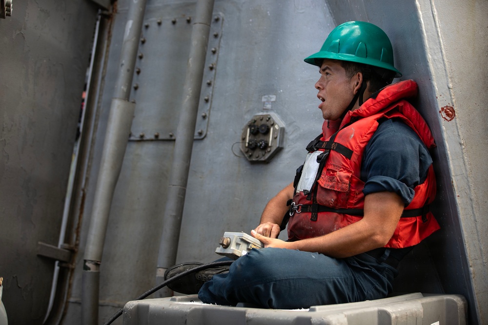 Wayne E. Meyer Conducts Replenishment-at-Sea