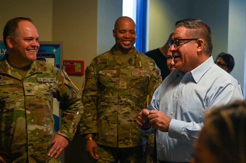 VSFB Leadership Welcomes Congressman to Serve Thanksgiving Meals to Guardians and Airmen.