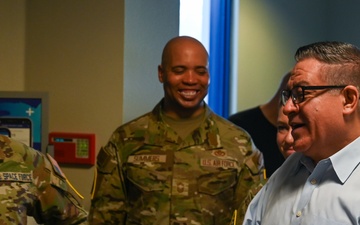 VSFB Leadership Welcomes Congressman to Serve Thanksgiving Meals to Guardians and Airmen.
