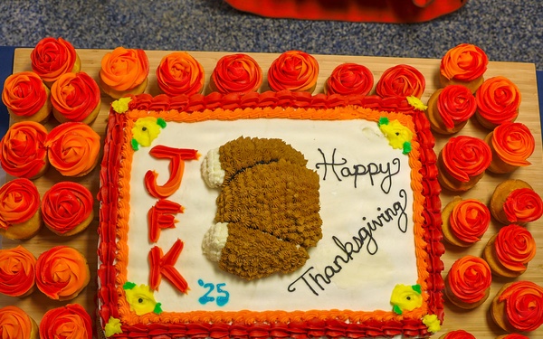 JFK host first Thanksgiving aboard as families join crew for inaugural holiday meal