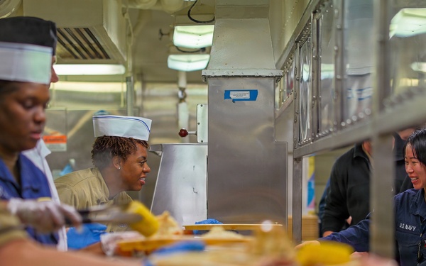 JFK host first Thanksgiving aboard as families join crew for inaugural holiday meal