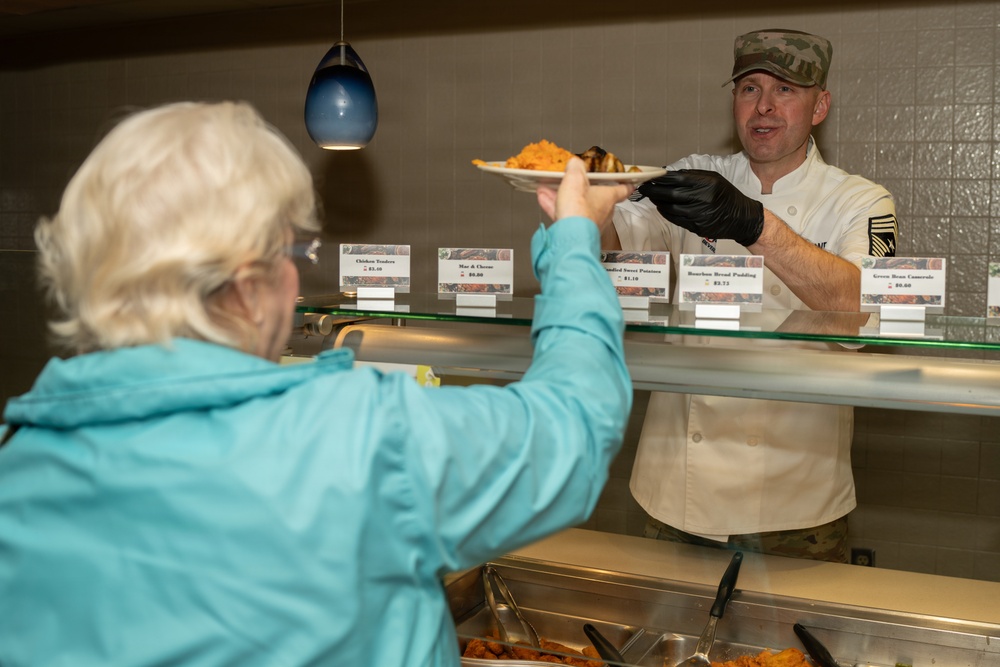 JBSA Senior Leaders Serve Holiday Spirit with a Side of Turkey at Wingman Café