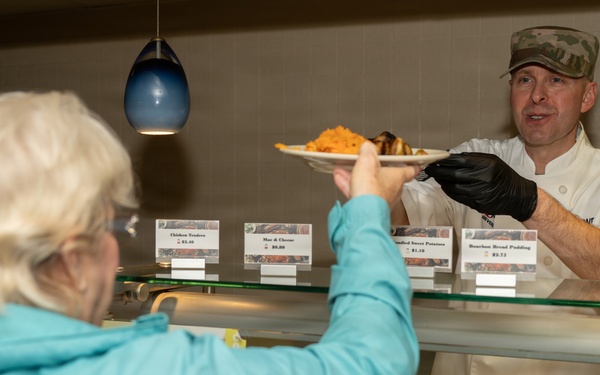 JBSA Senior Leaders Serve Holiday Spirit with a Side of Turkey at Wingman Café