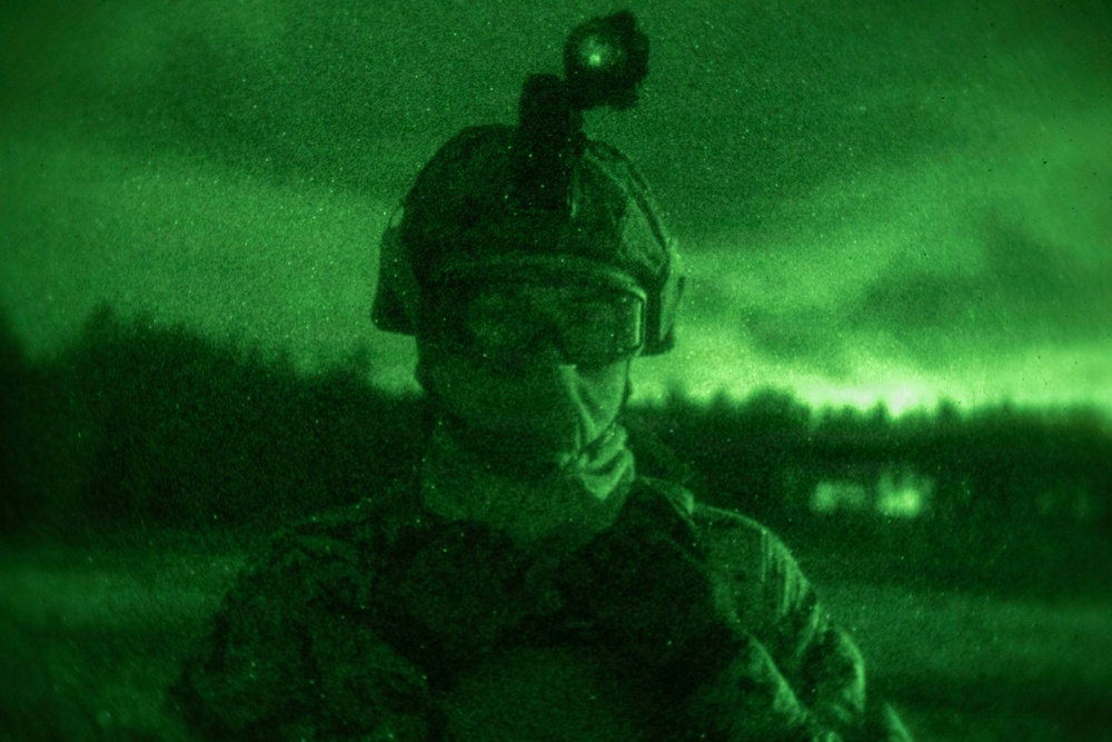 U.S. Marines, Sailors set up a forward arming and refueling point supporting Finnish Defense Forces