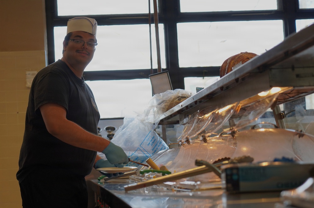 Thanksgiving at NWS Yorktown's Scudder Hall Galley