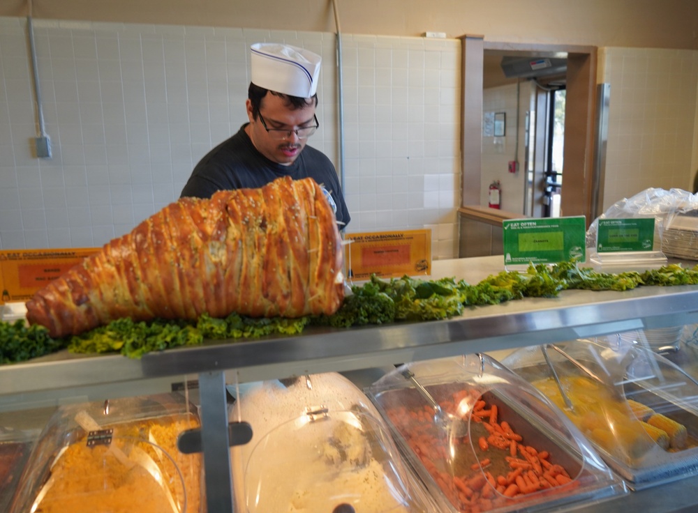 Thanksgiving Dinner at NWS Yorktown's Scudder Hall Galley