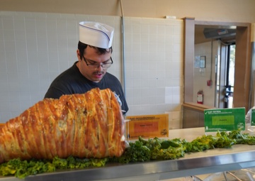 Thanksgiving Dinner at NWS Yorktown's Scudder Hall Galley