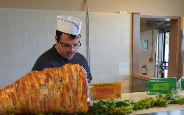 Thanksgiving Dinner at NWS Yorktown's Scudder Hall Galley
