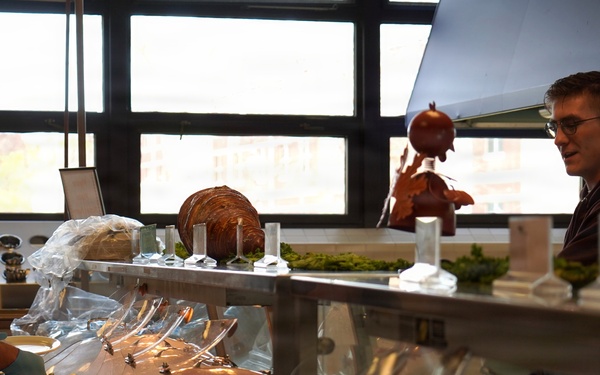 Thanksgiving dinner at NWS Yorktown's Scudder Hall Galley