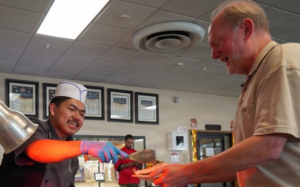 Thanksgiving special meal at NWS Yorktown's Scudder Hall Galley