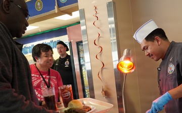 Thanksgiving special meal at NWS Yorktown's Scudder Hall Galley