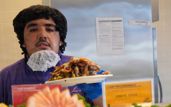 Thanksgiving special meal at NWS Yorktown's Scudder Hall Galley