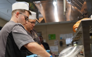 Thanksgiving special meal at NWS Yorktown's Scudder Hall Galley