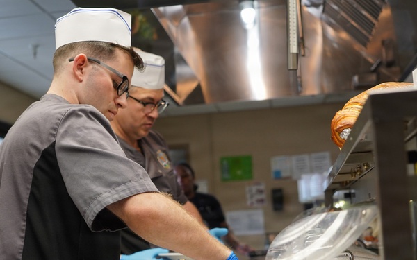 Thanksgiving special meal at NWS Yorktown's Scudder Hall Galley