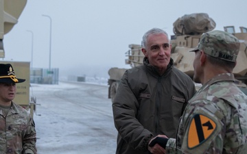 Command Senior Enlisted Leader, Chief Warrant Officer Zoltán Kaszab Visits Camp Tapa