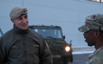 Command Senior Enlisted Leader, Chief Warrant Officer Zoltán Kaszab Visits Camp Tapa