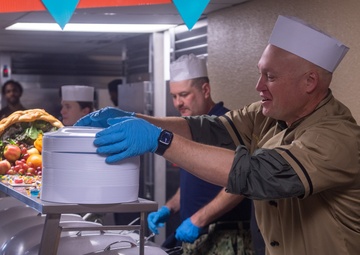 Ronald Reagan Sailors Celebrate Thanksgiving