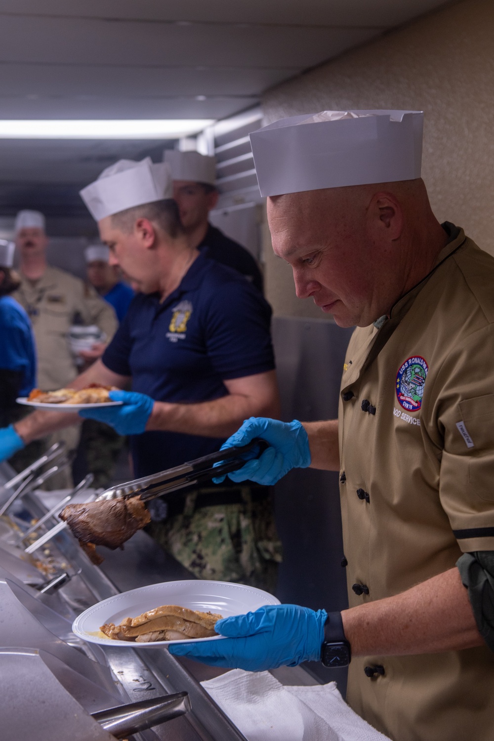 Ronald Reagan Sailors Celebrate Thanksgiving