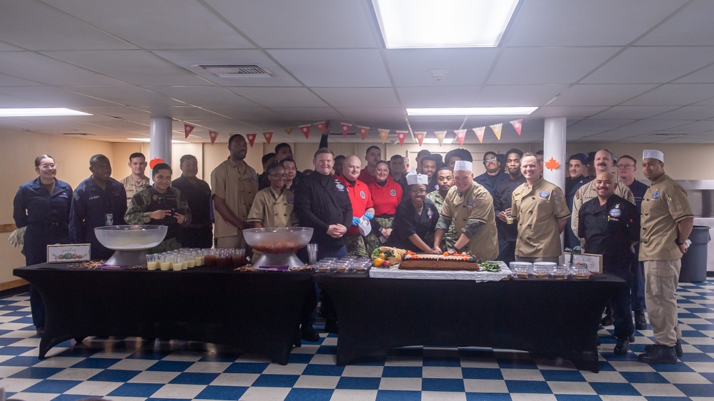 Ronald Reagan Sailors Celebrate Thanksgiving