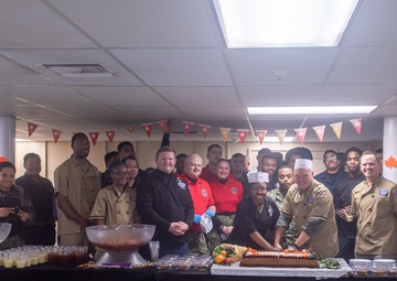 Ronald Reagan Sailors Celebrate Thanksgiving
