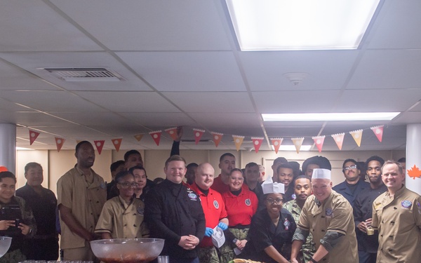 Ronald Reagan Sailors Celebrate Thanksgiving