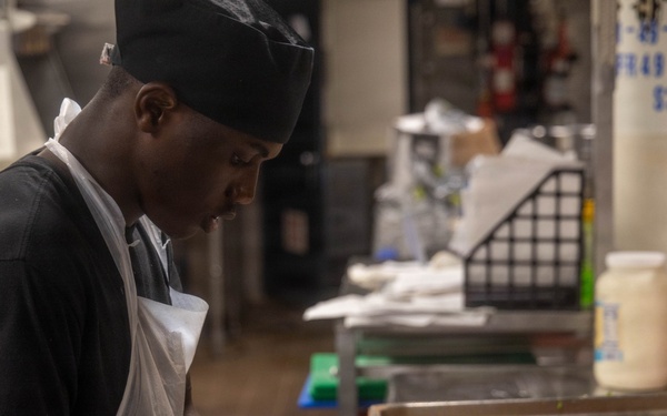 22nd MEU(SOC) | Veterans Day Dinner Preparation Aboard the USS Iwo Jima