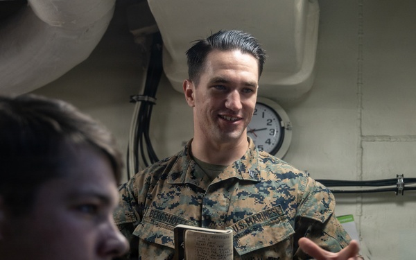 22nd MEU(SOC) | ACE Communication Class aboard USS Iwo Jima during Deployment