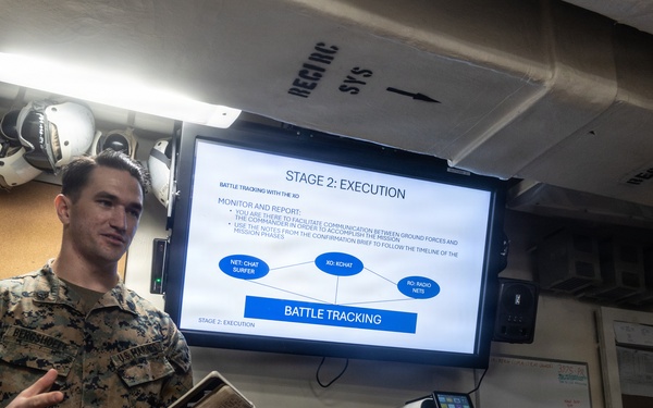 22nd MEU(SOC) | ACE Communication Class aboard USS Iwo Jima during Deployment