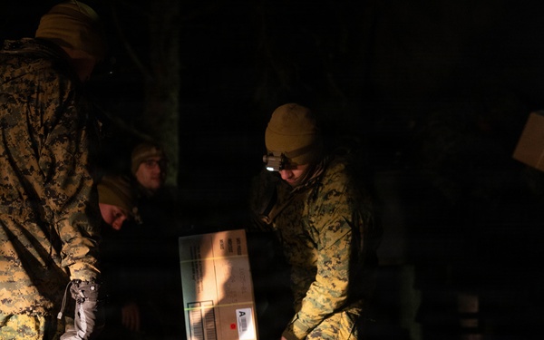 U.S. Marines execute resupply operations while forward deployed