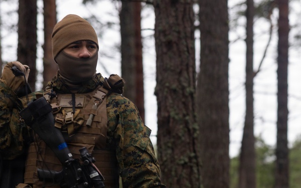 U.S. Marines set-up for bilateral exercise in Finalnd