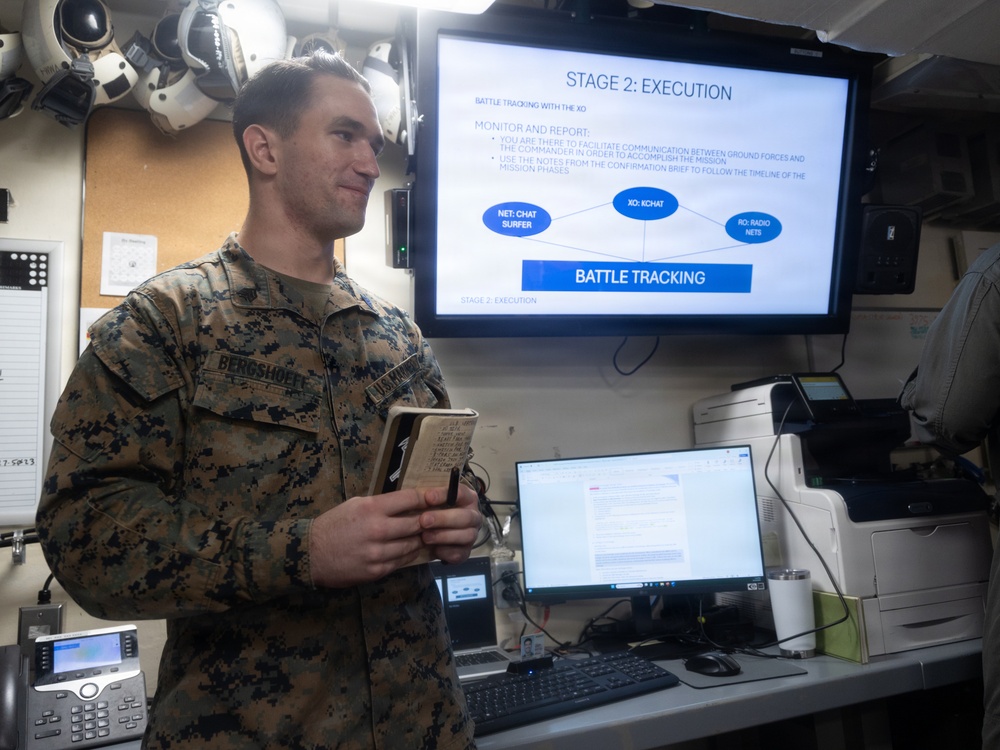 22nd MEU(SOC) | ACE Communication Class aboard USS Iwo Jima during Deployment