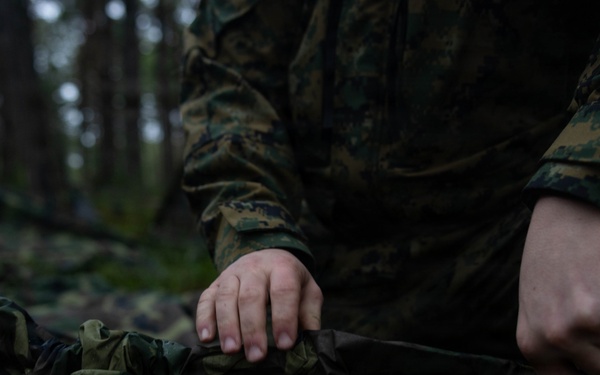 U.S. Marines set-up for bilateral exercise in Finalnd