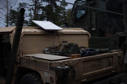U.S. Marines utilize star shield communication system during European deployment
