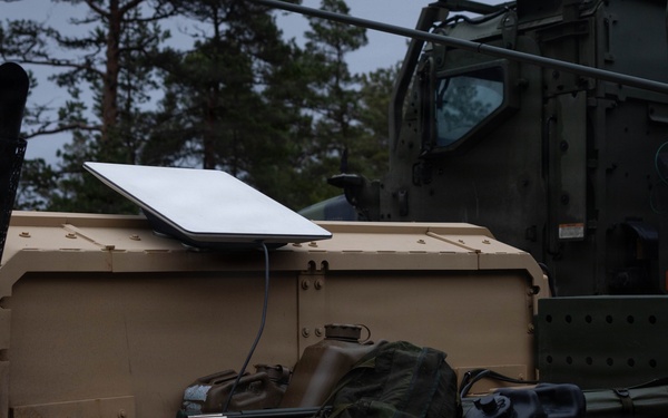 U.S. Marines utilize star shield communication system during European deployment