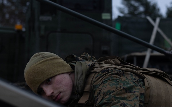 U.S. Marines utilize star shield communication system during European deployment