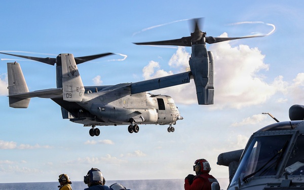22nd MEU(SOC) | Marines Transport Cargo Aboard USS Iwo Jima During Deployment