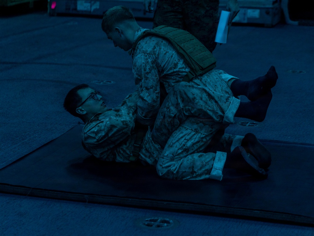 22nd MEU(SOC) | MCMAP Aboard the USS Iwo Jima