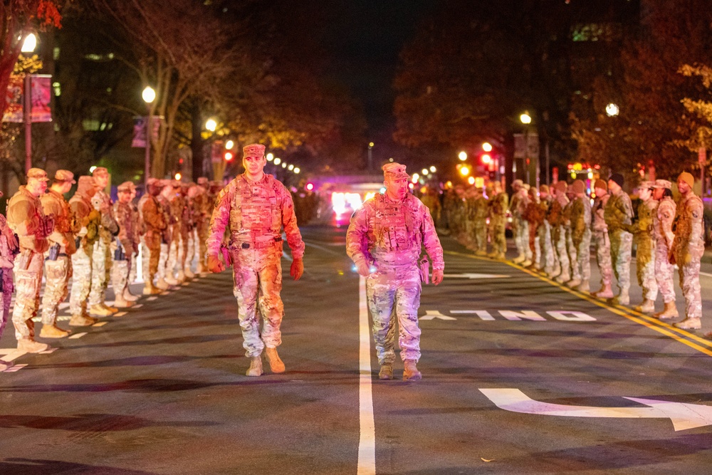 Soldiers Stand For One Of Their Fallen