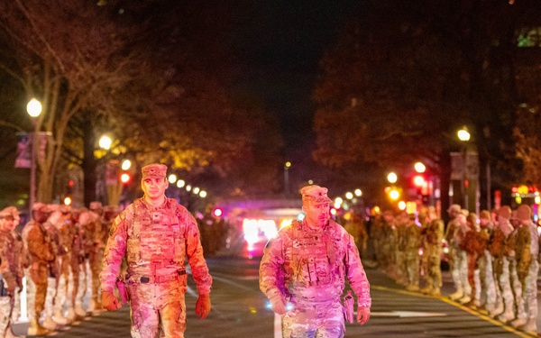 Soldiers Stand For One Of Their Fallen