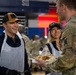 Secretary of War Serves National Guardsmen a Thanksgiving Meal