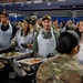 Secretary of War Serves National Guardsmen a Thanksgiving Meal