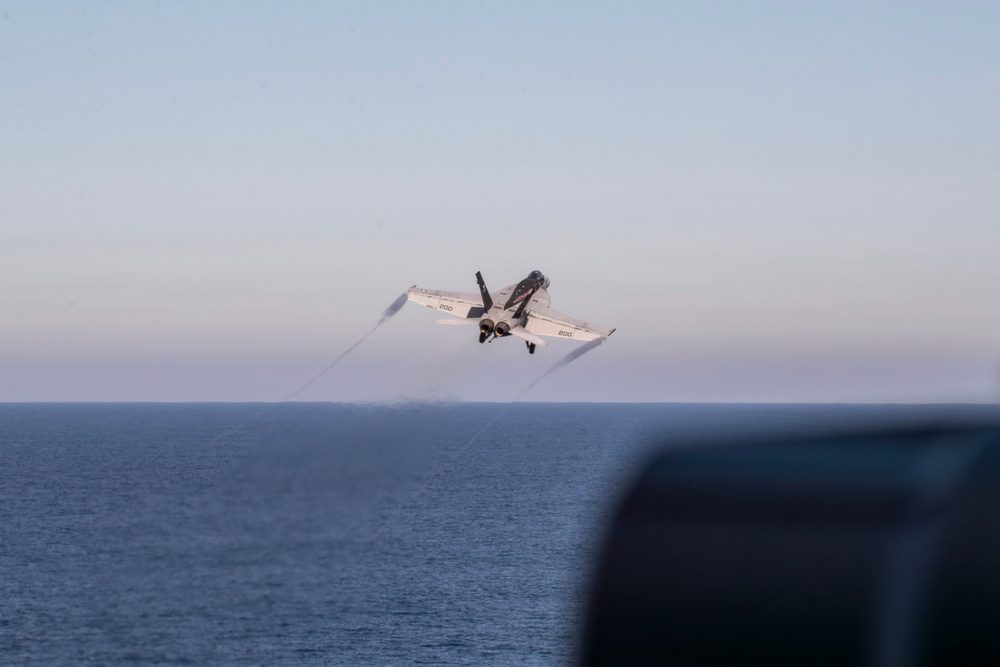 Abraham Lincoln conducts routine operations