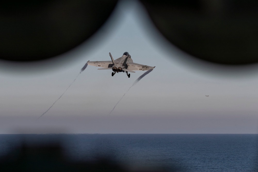 Abraham Lincoln conducts routine operations