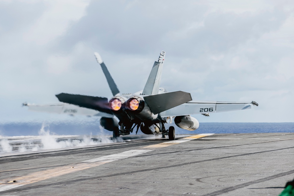 George Washington Conducts Flight Operations